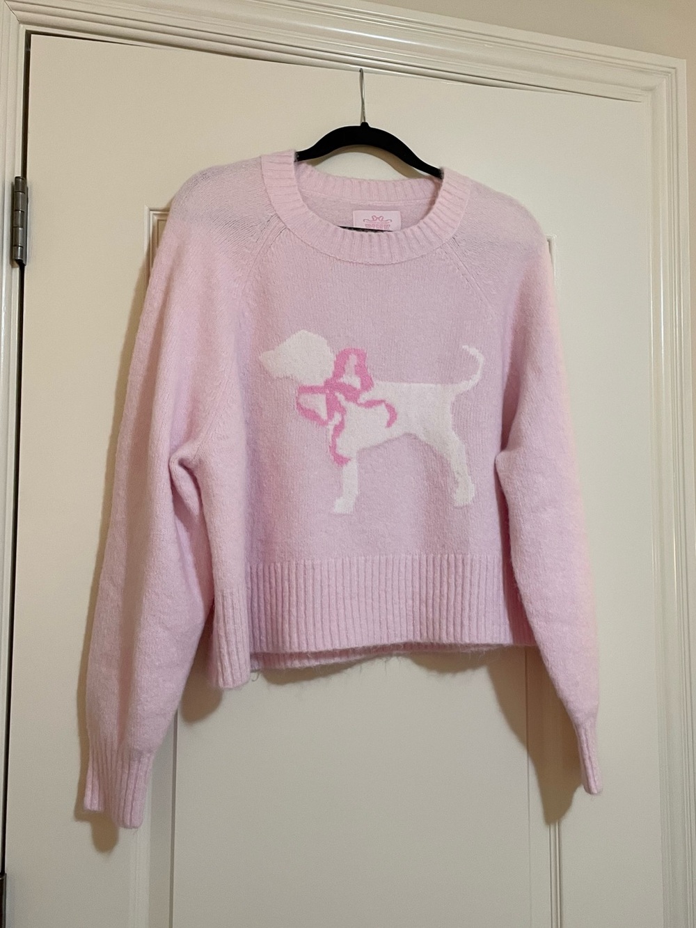 NWT Victoria’s Secret Pink x LoveShackFancy Boxy Sweater in Pink Tulip